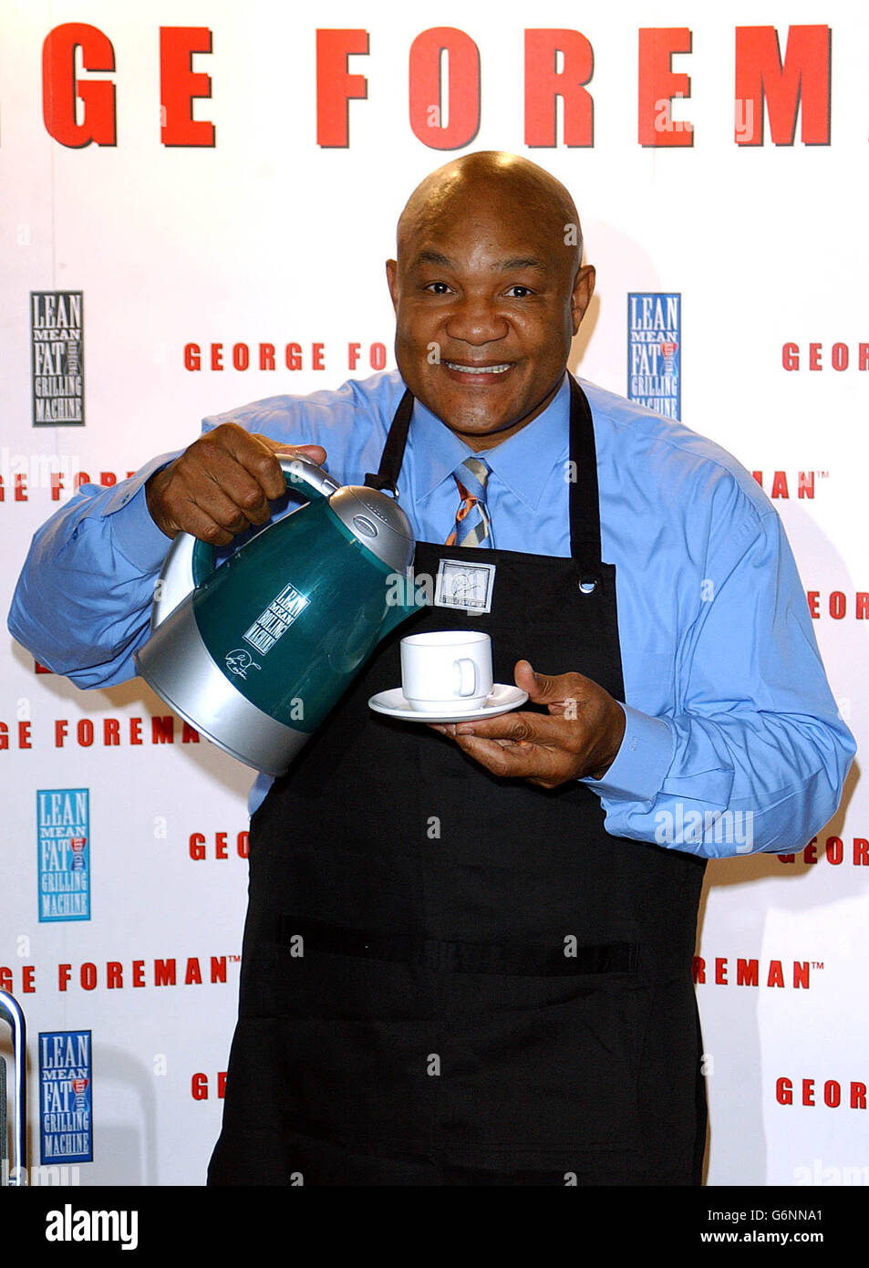George Foreman Invention Where he launched the lean mean boiling machine hi-res stock ...