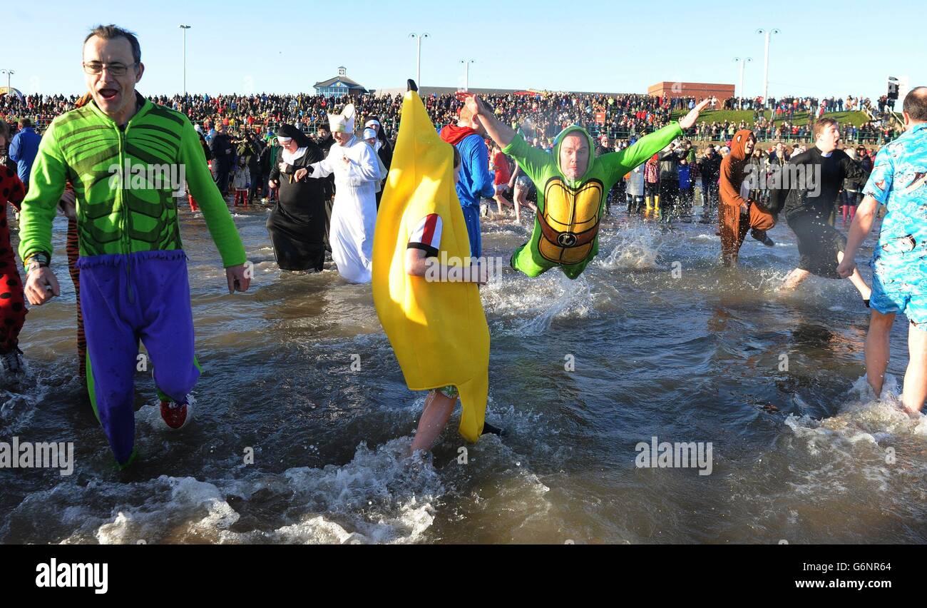 Boxing day swim hires stock photography and images Alamy