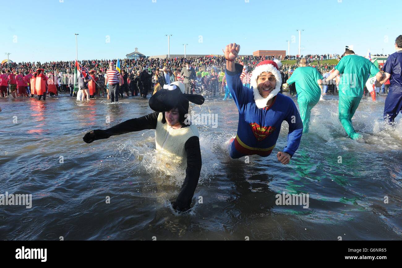 Boxing day swim hires stock photography and images Alamy