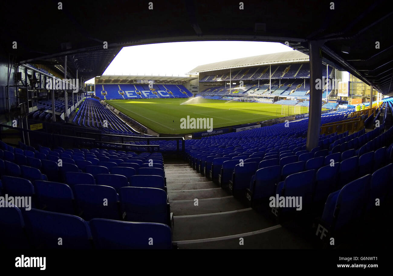 A view of the stadium taken from gwladys street end hires stock