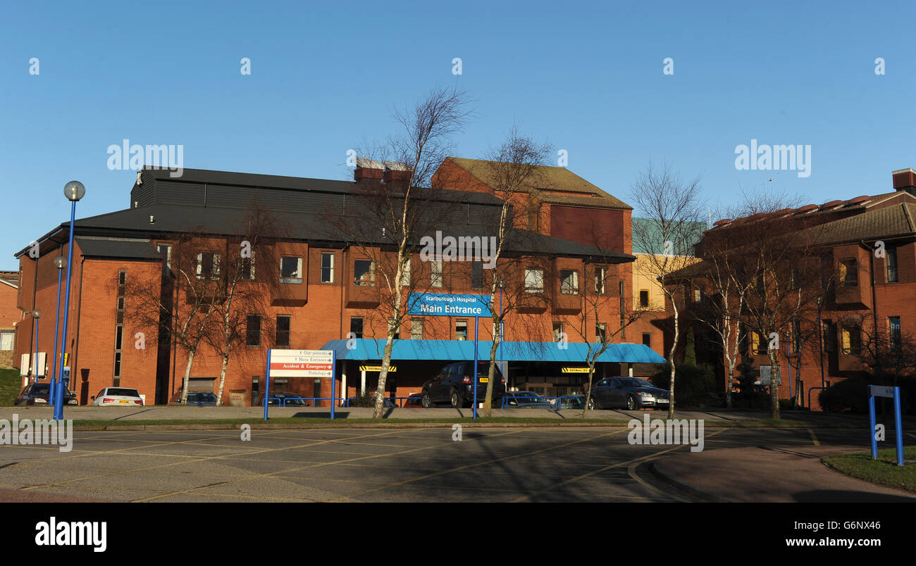 A general view of Scarborough Hospital, North Yorkshire Stock Photo Alamy