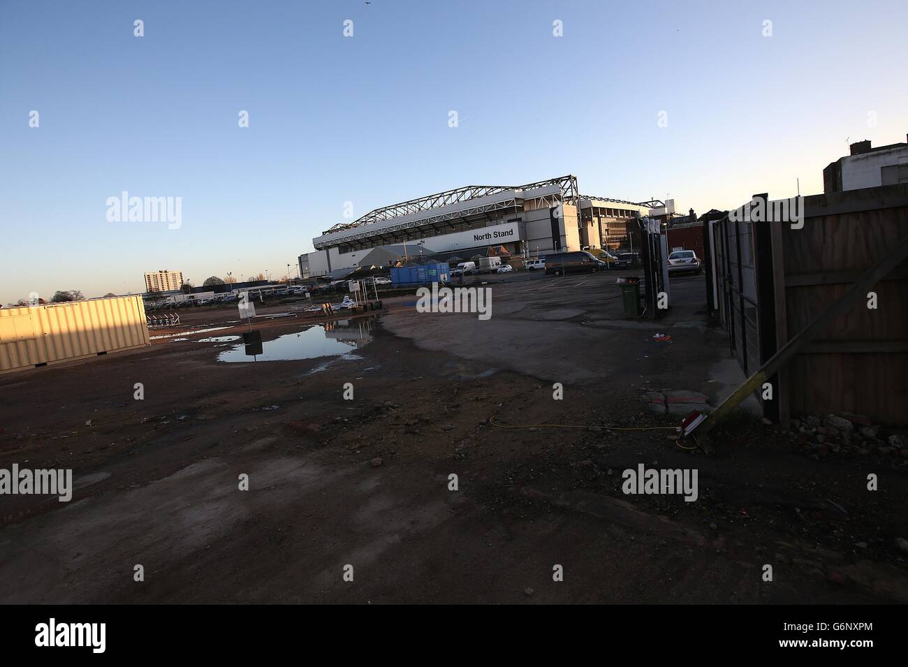 A General view of the redevelopment site behind White Hart Lane stadium