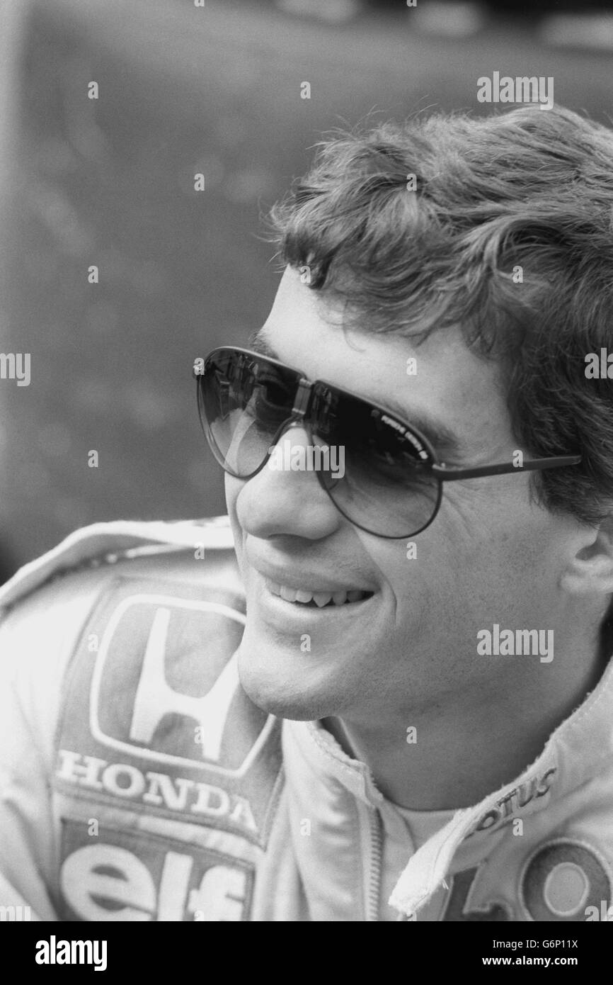 Motor Racing - Formula One - Ayrton Senna Stock Photo