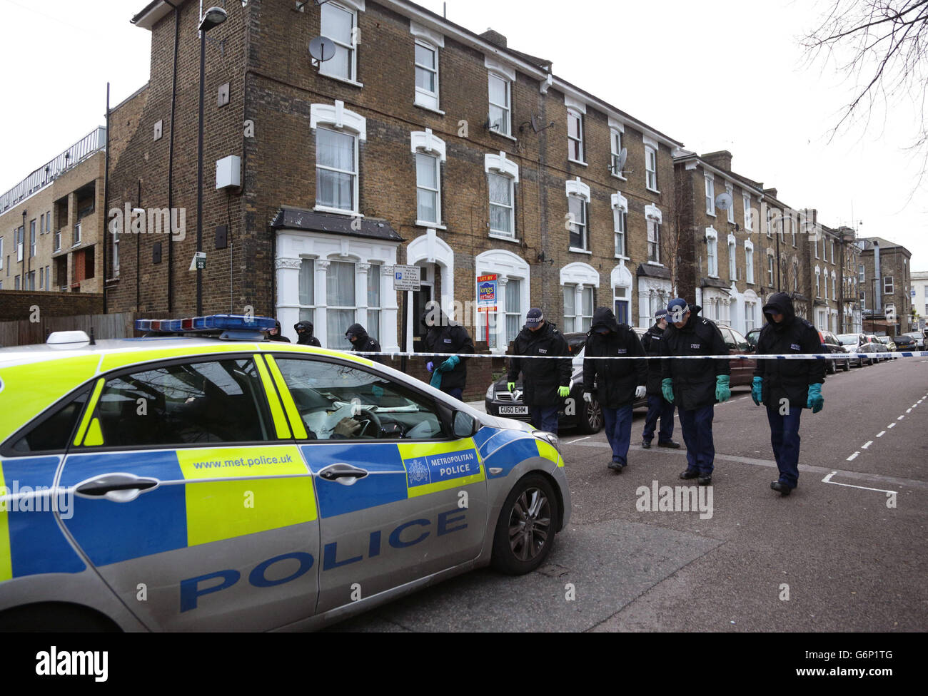 Stabbing in north London Stock Photo