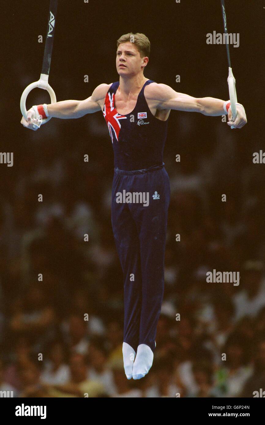 Los Juegos Olímpicos de Atlanta - Hombres - Aros de gimnasia Fotografía de  stock - Alamy