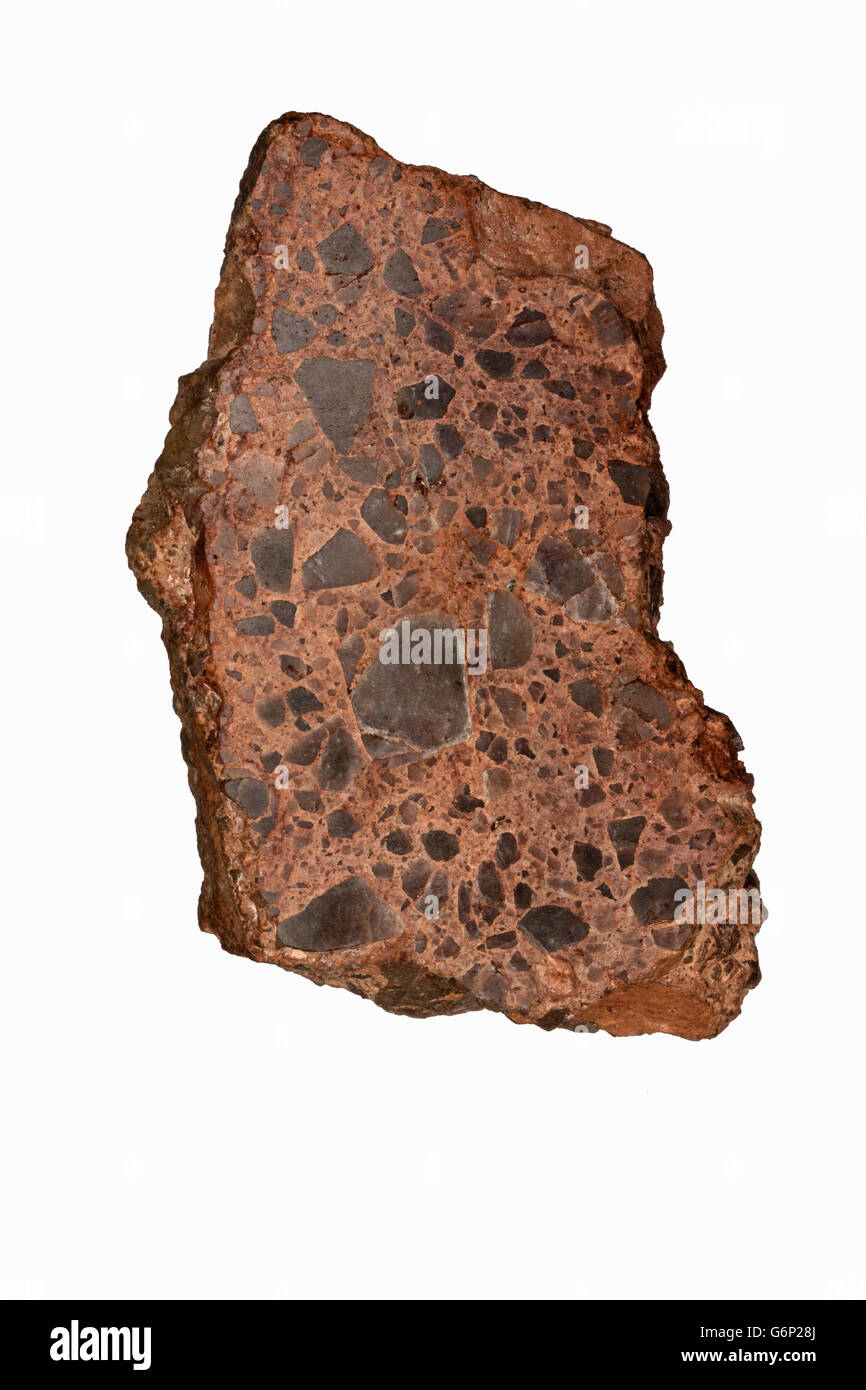 impact breccia, Jänisjärvi impact crater, Russia Stock Photo