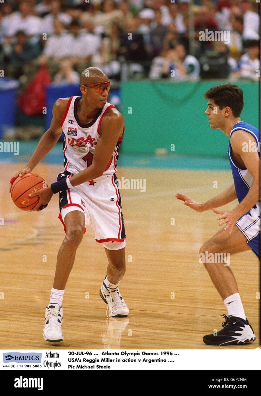 Atlanta Olympic Games 1996 Basketball Stock Photo Alamy