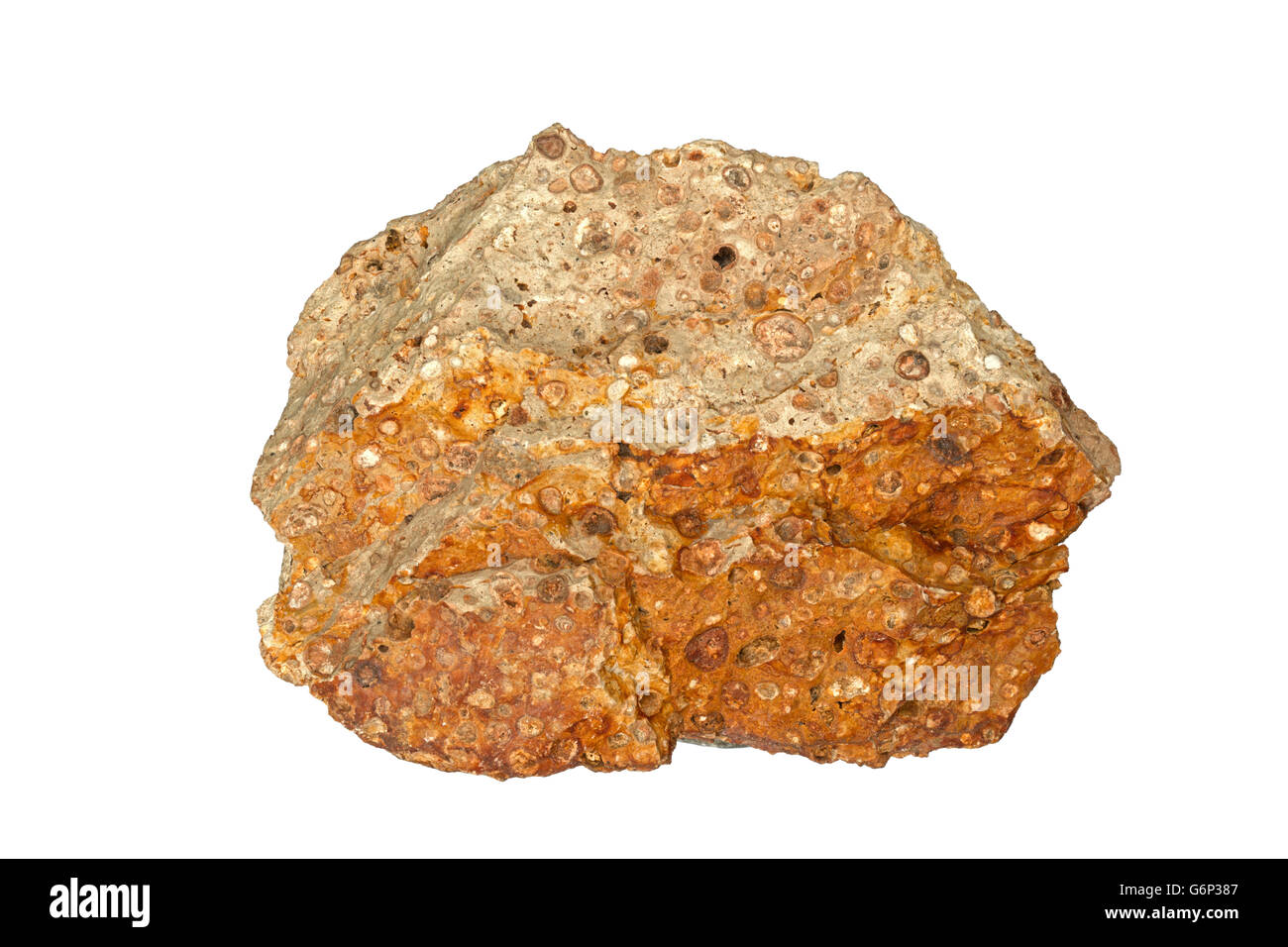 Bauxite, Brazil, aluminum ore, sedimentary rock , aluminum oxides Stock Photo