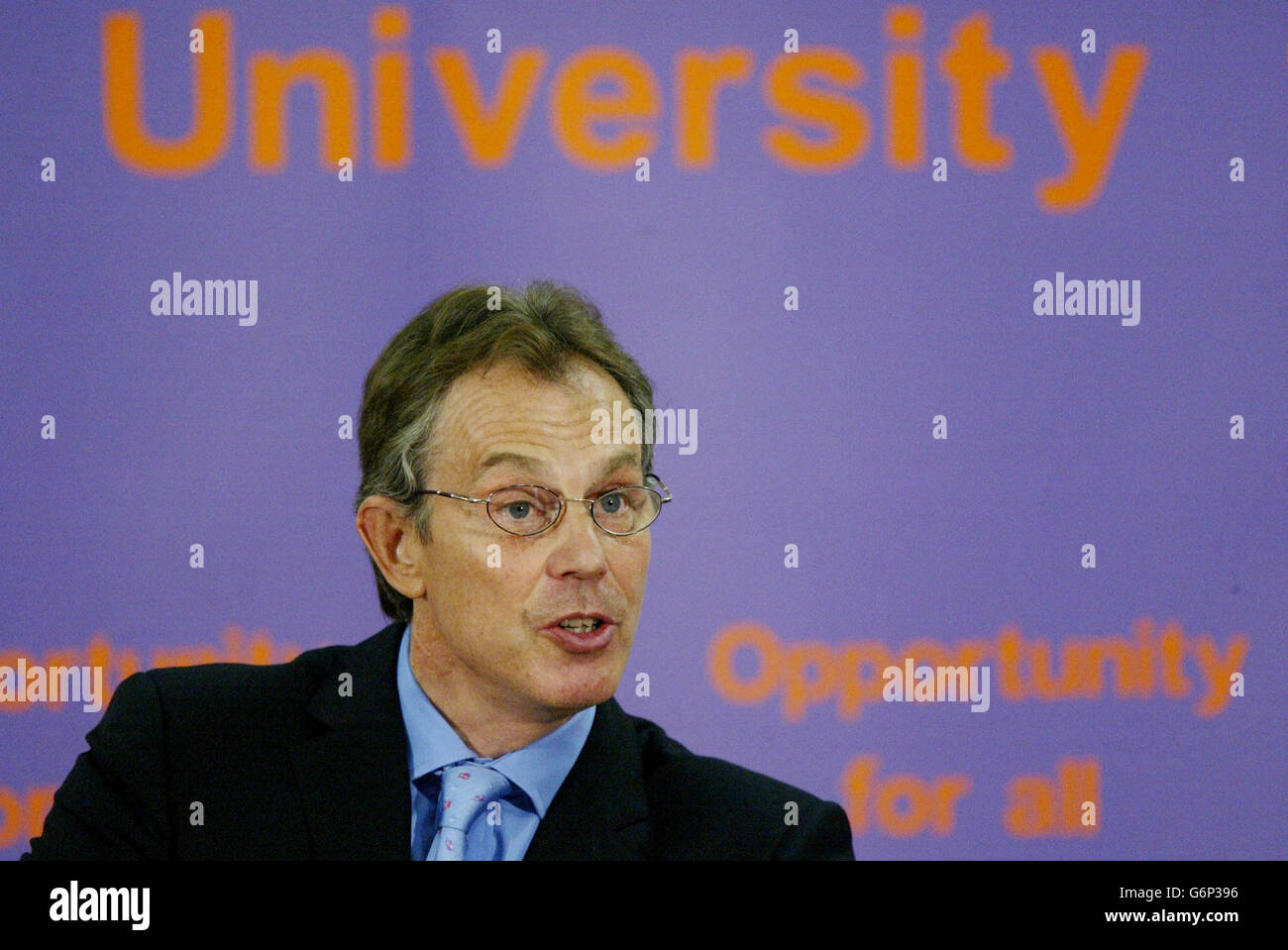 Tony Blair Student Funding Stock Photo - Alamy