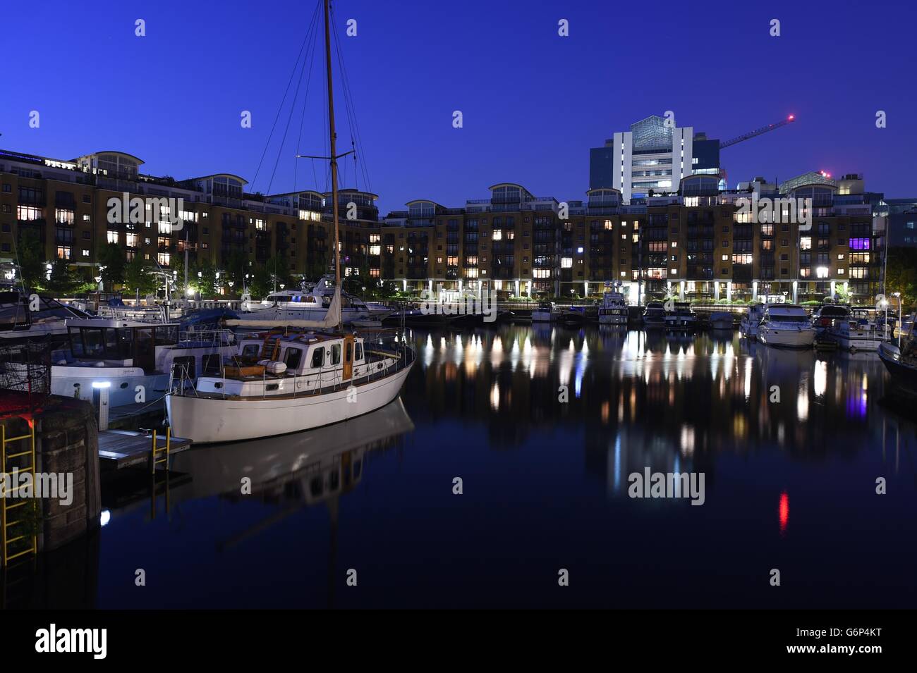 Tower bridge, St Katherines dock Stock Photo Alamy
