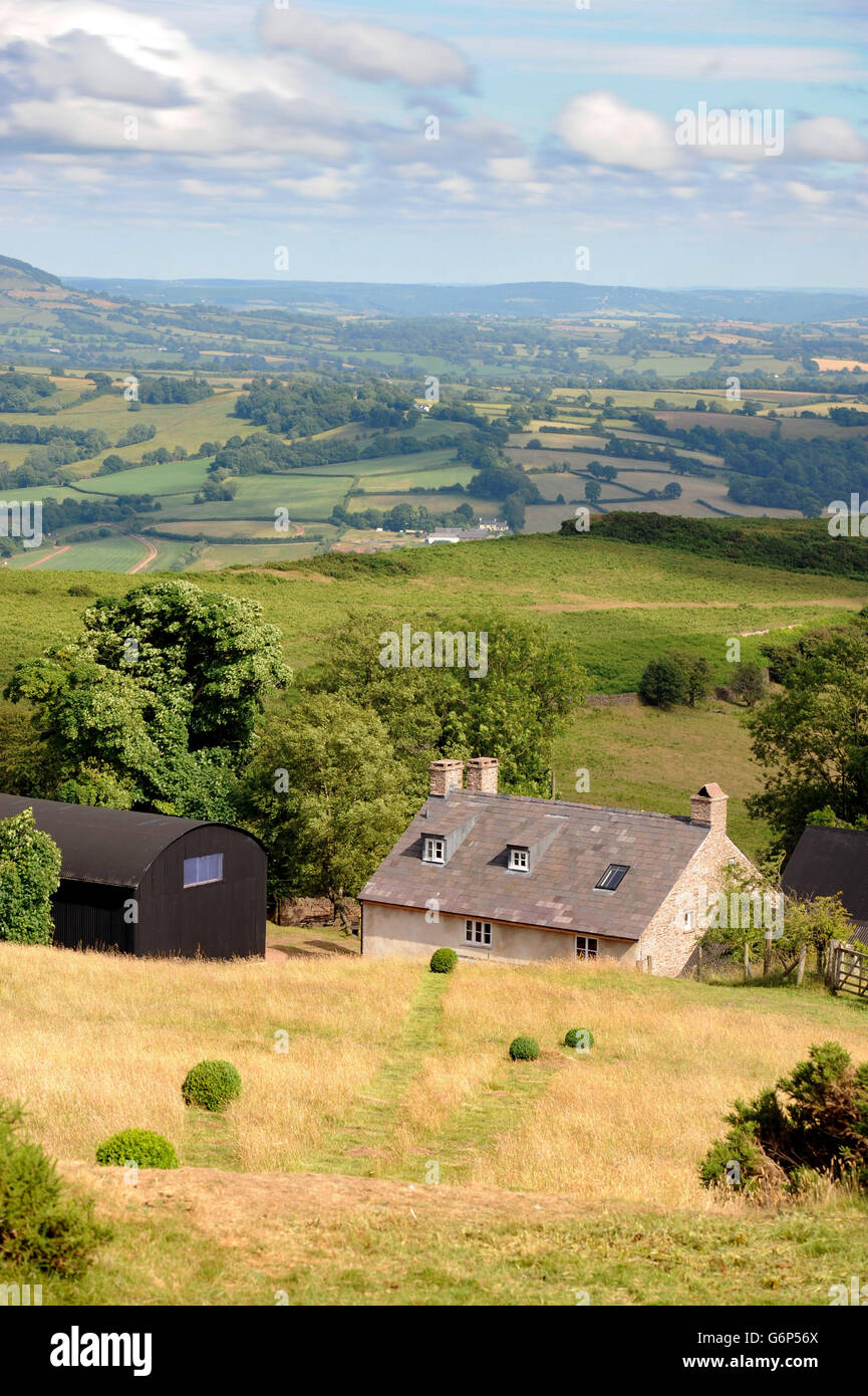 A Welsh mountain farmhouse home UK Stock Photo Alamy