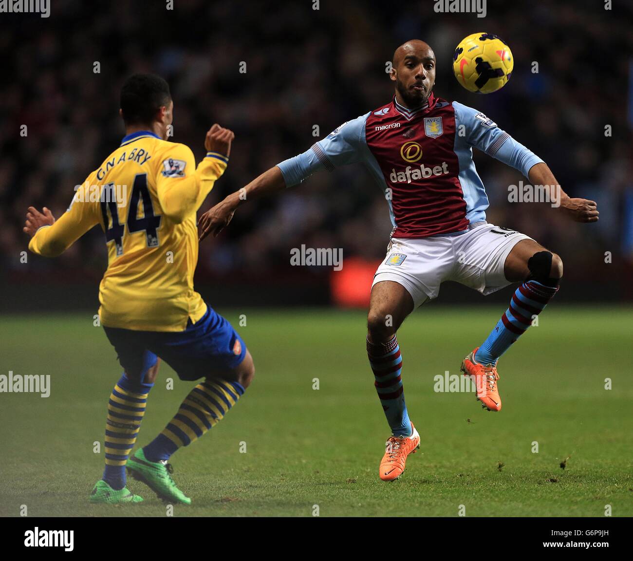 Soccer - Barclays Premier League - Aston Villa v Arsenal - Villa Park Stock Photo