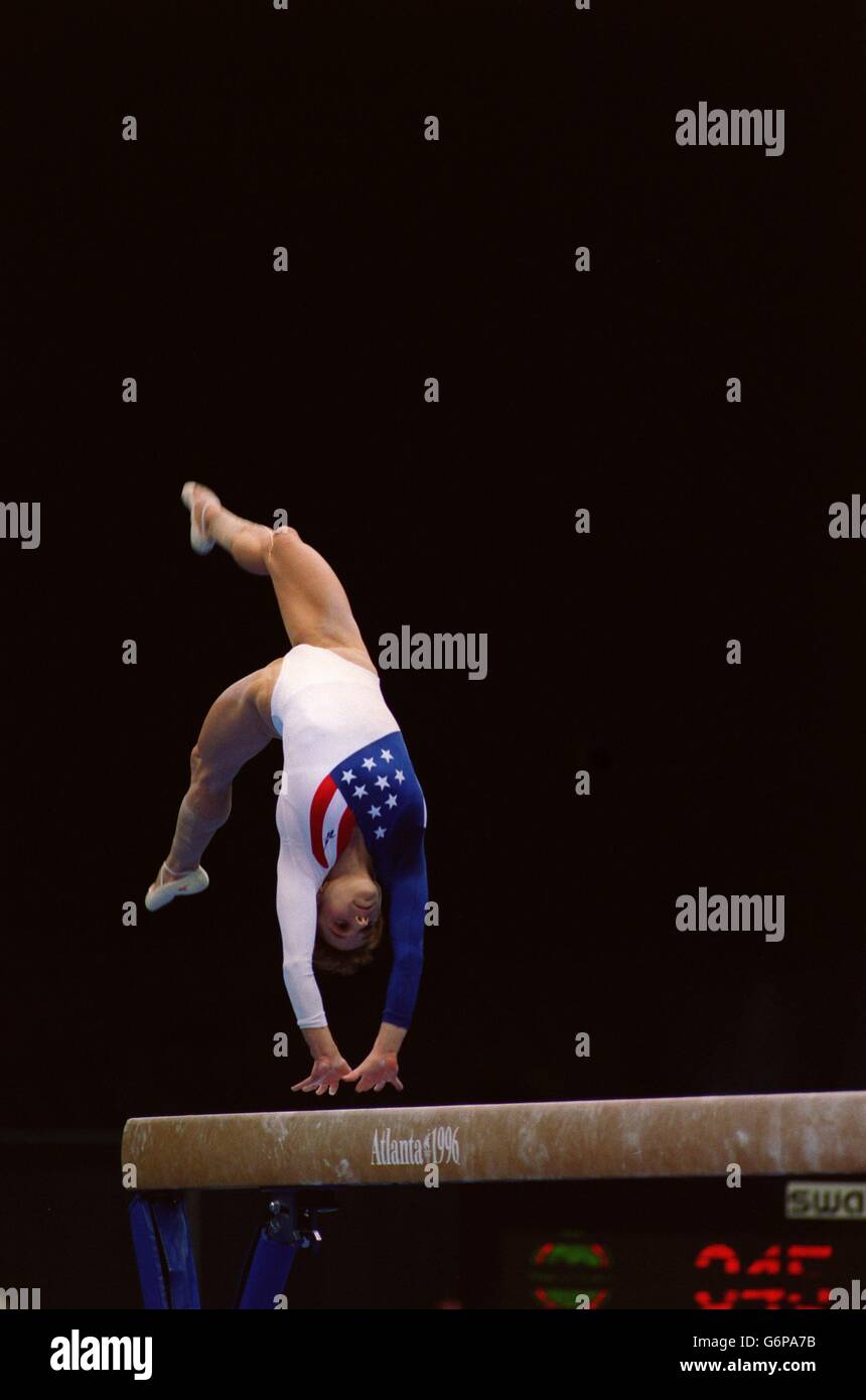 Atlanta Olympic Games Women's Team Gymnastics Stock Photo