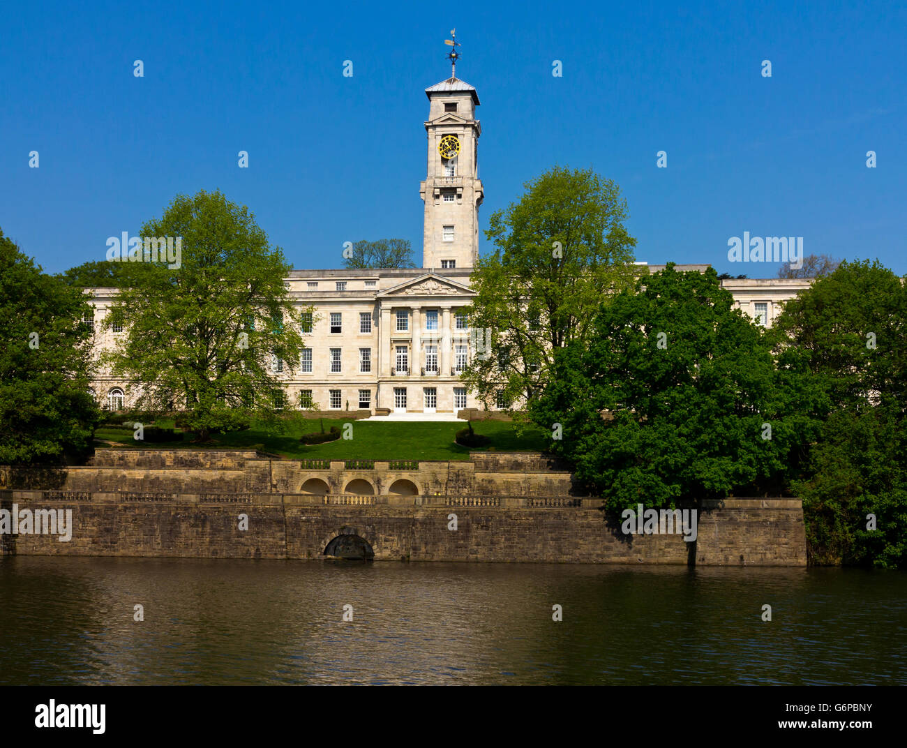 View of Trent Building at the University of Nottingham Nottinghamshire England UK designed by Morley Horder and opened in 1928 Stock Photo