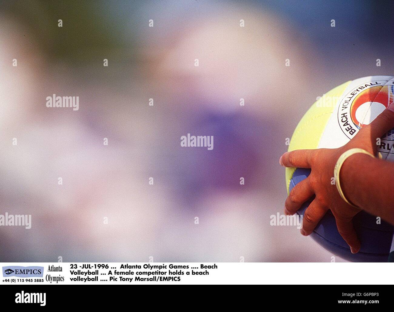 Beach Volleyball Atlanta Olympic Games Stock Photo Alamy