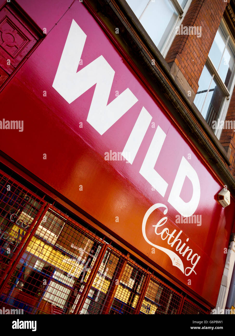 Exterior of Wild Clothing an independent shop selling new and retro