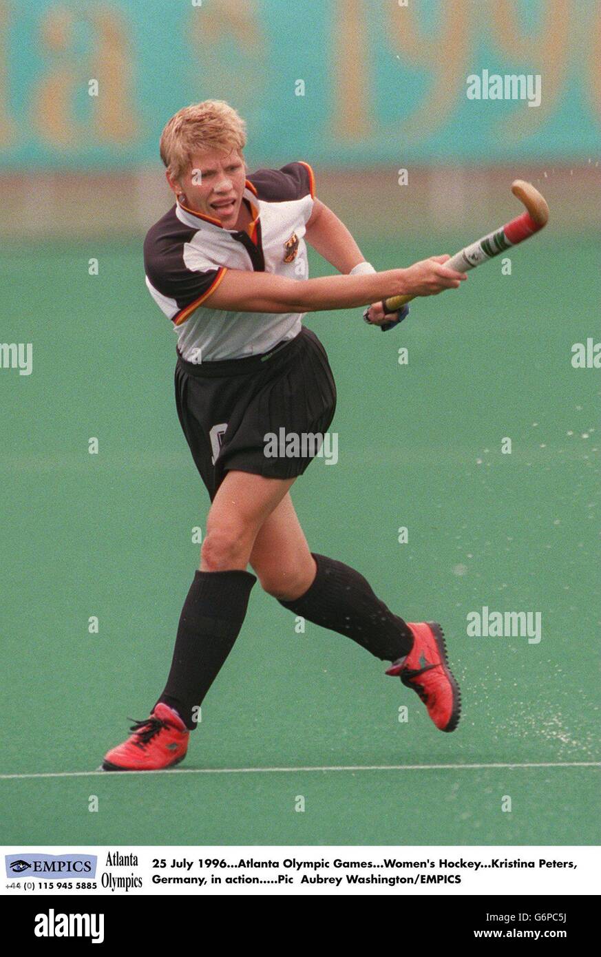 25 july 1996 atlanta olympic games womens hockey kristina peters hires
