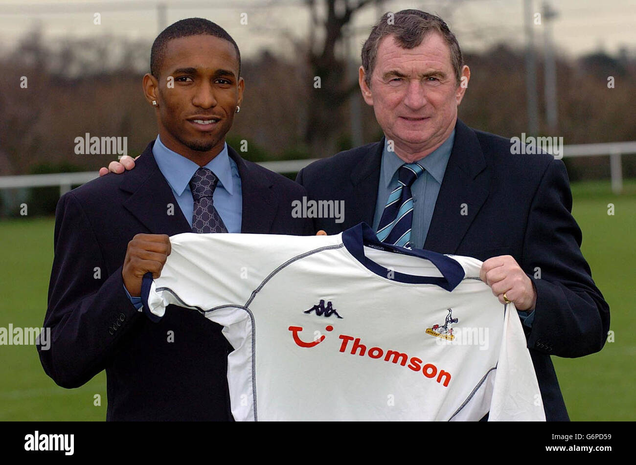 Jermain Defoe signing for Spurs Stock Photo