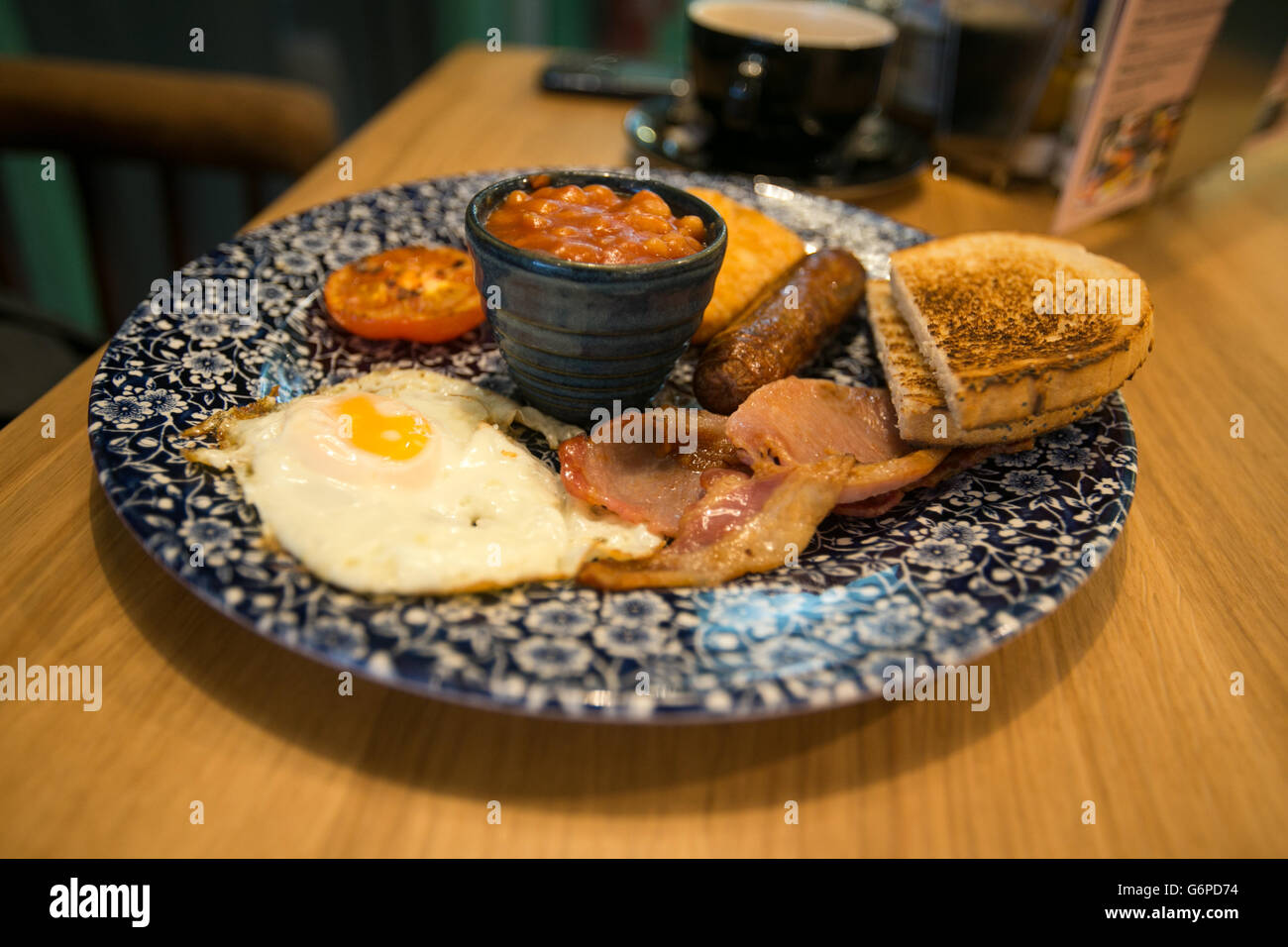 A fried breakfast at the new JD Wetherspoon pub called Hope And Champion which has opened at the