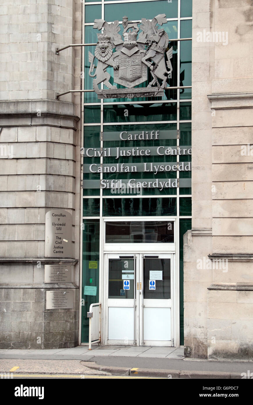 The Cardiff Civil Justice Centre in Park Street, Cardiff, Wales. Stock Photo