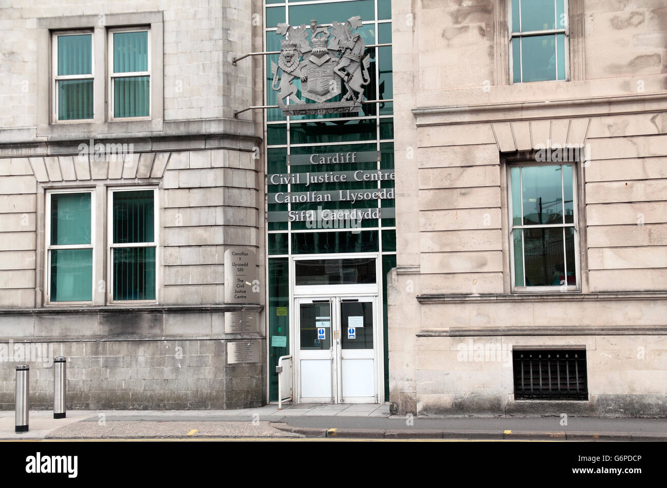 The Cardiff Civil Justice Centre in Park Street, Cardiff, Wales. Stock Photo