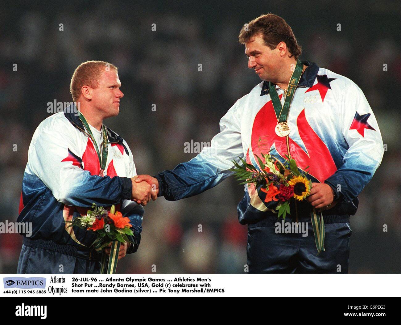 26 Jul 96 Atlanta Olympic Games Athletics Mens Shot Put Randy