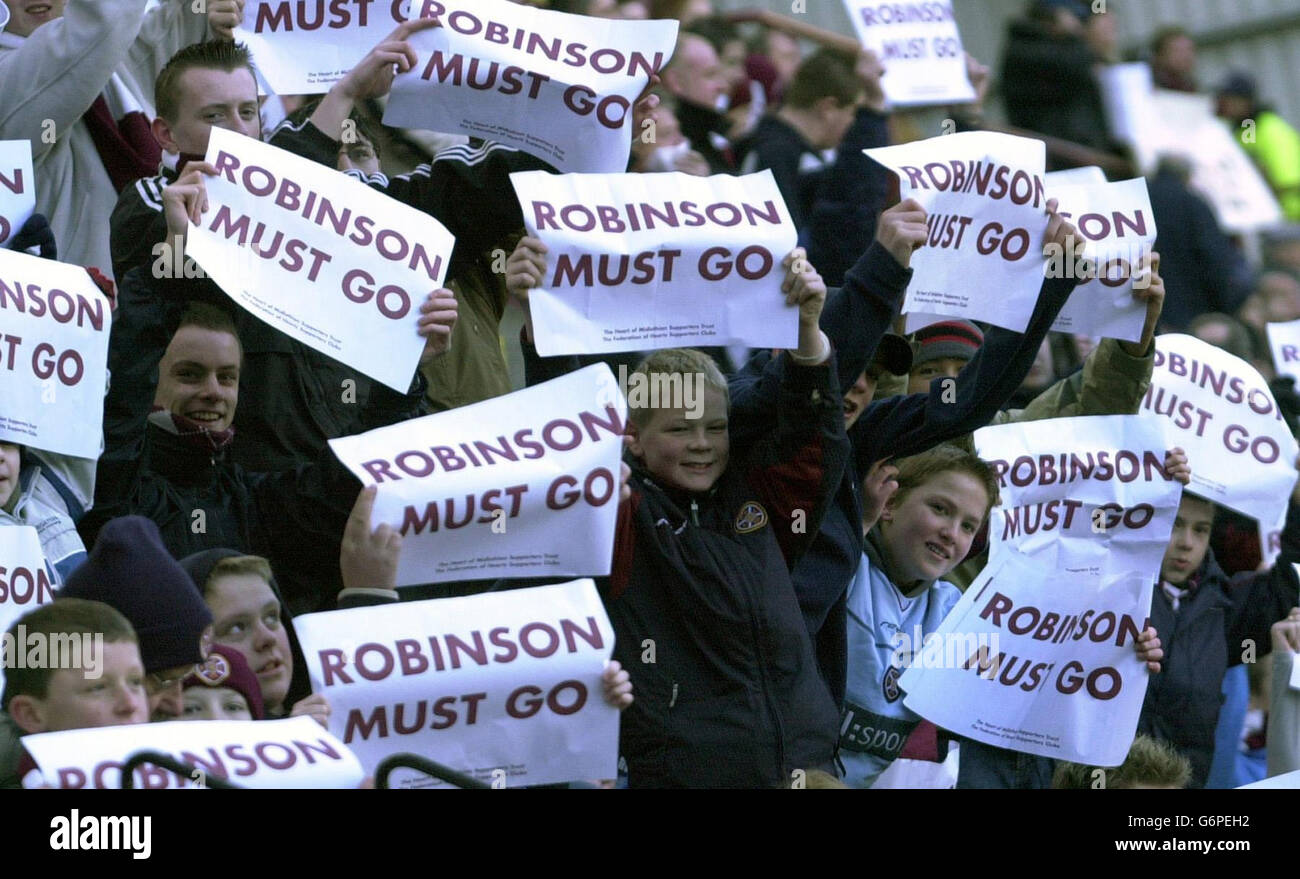 Hearts Fans Riot Chris robinson hearts hi-res stock photography and images - Alamy