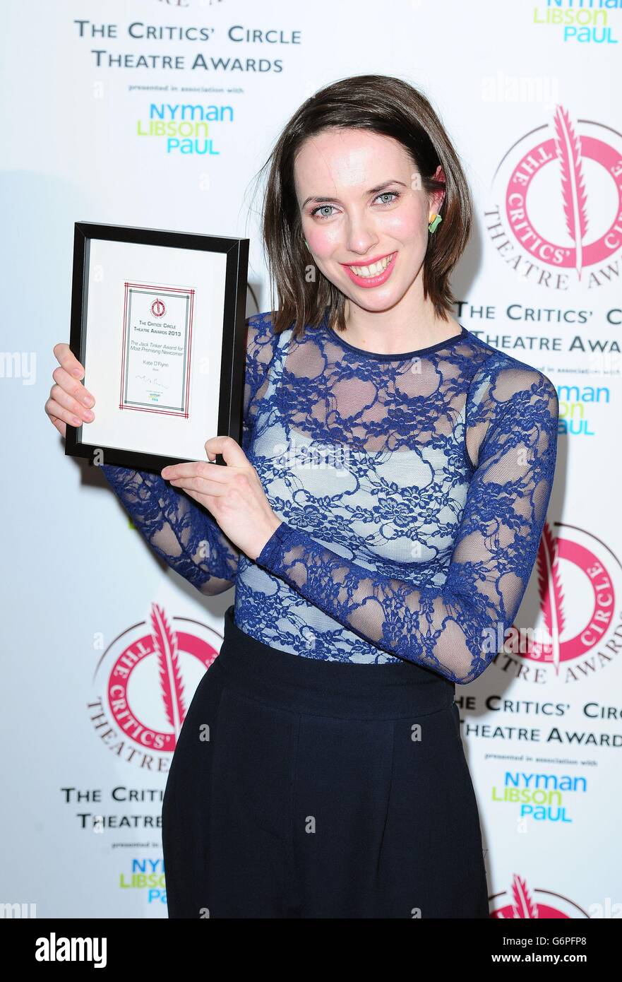 Critics Circle Award London Stock Photo Alamy