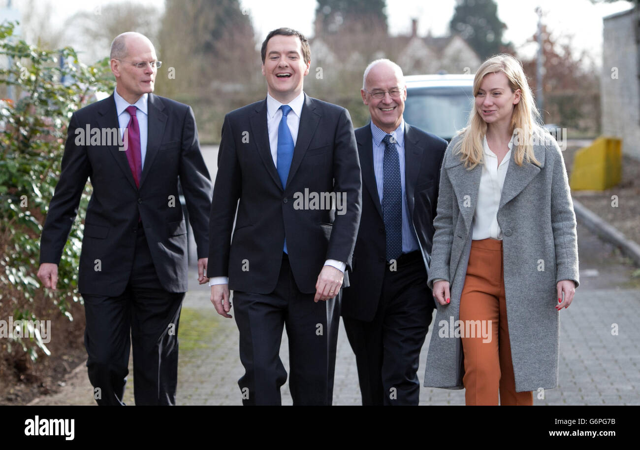 Chancellor Osborne (second from left) with Professor Ian