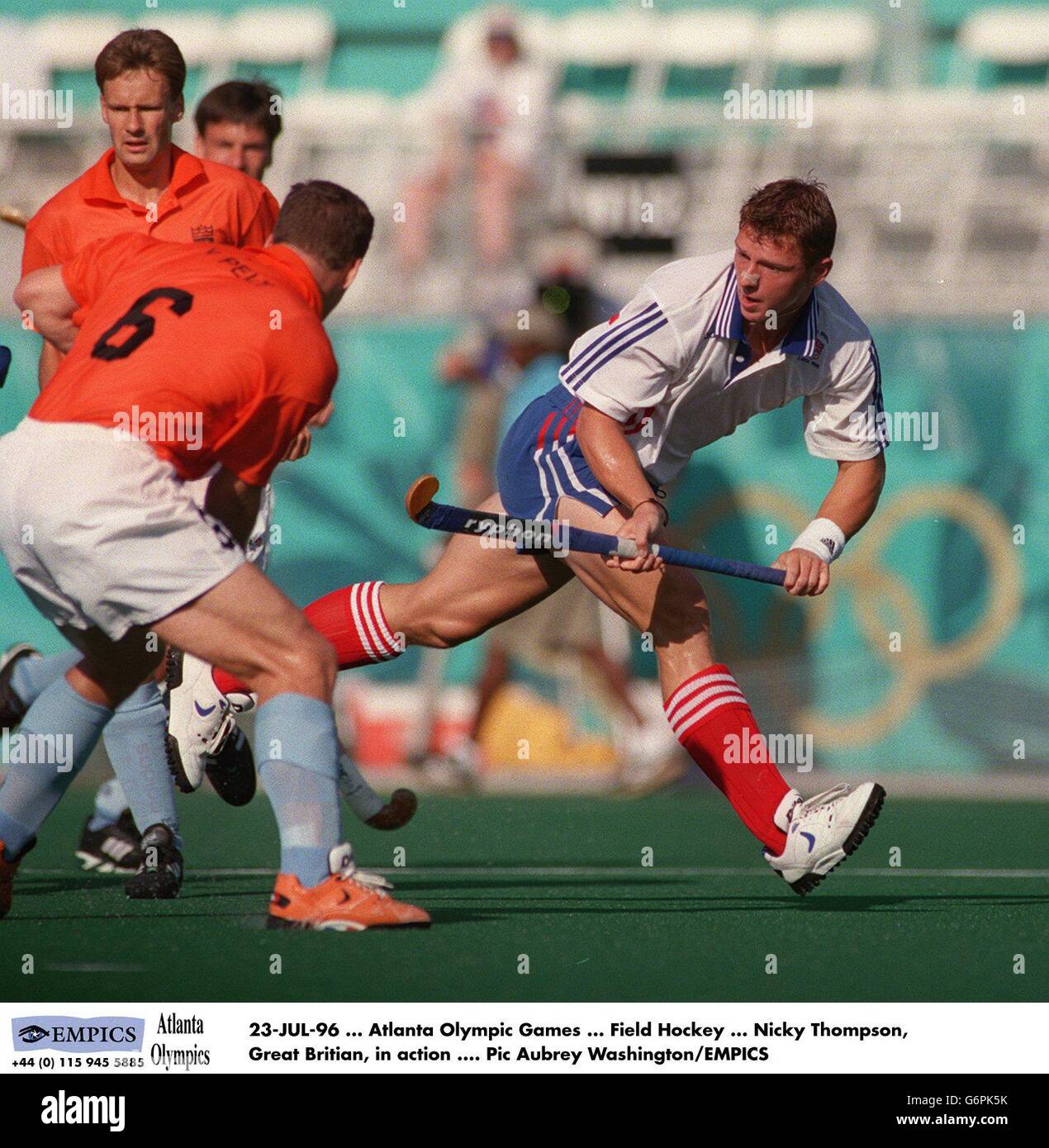 23 jul 96 atlanta olympic games field hockey nicky thompson hires