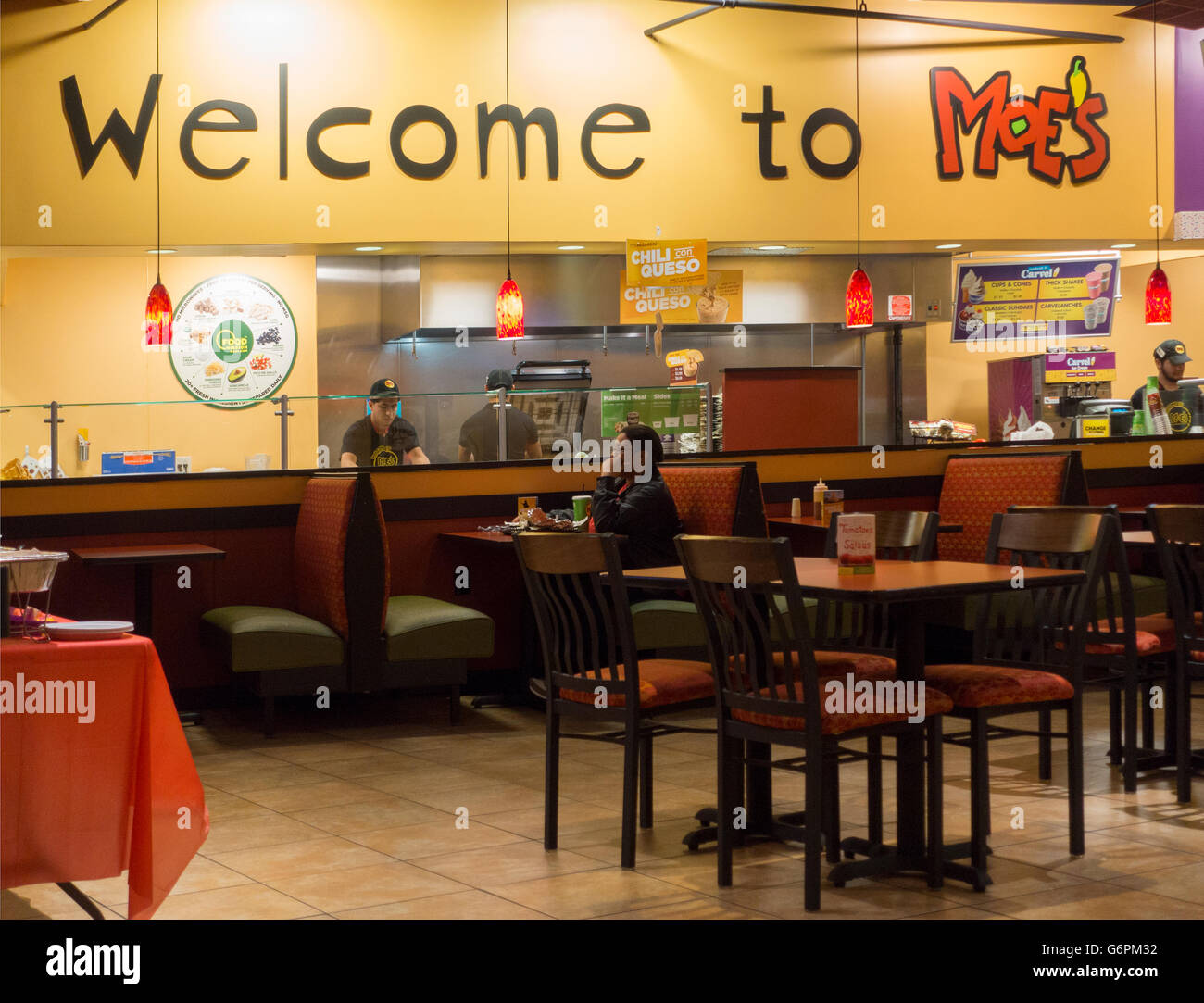 Moe's Mexican restaurant New Jersey Stock Photo Alamy