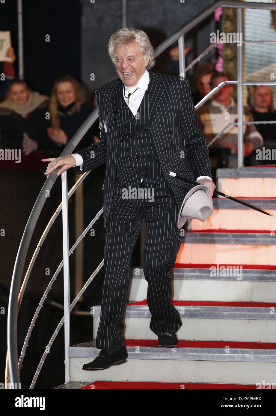 Lionel Blair is evicted from the Celebrity Big Brother House at Elstree