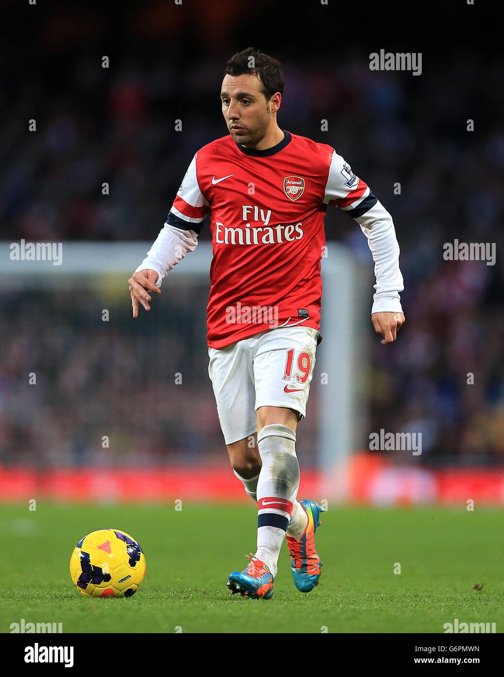 Soccer - Barclays Premier League - Arsenal v Fulham - Emirates Stadium. Santi Cazorla, Arsenal Stock Photo