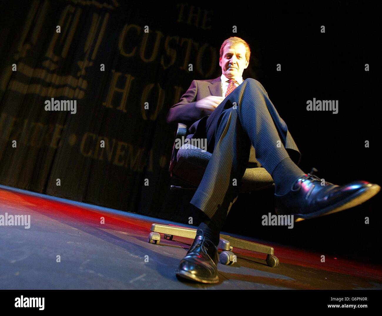 Former Downing Street spin doctor Alastair Campbell makes his first
