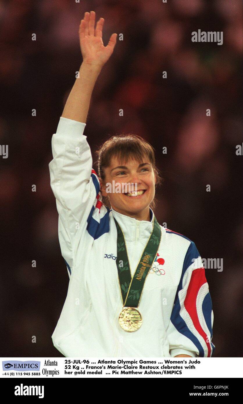 25-JUL-96, Atlanta Olympic Games, Women's Judo 52 Kg .. France's Marie ...