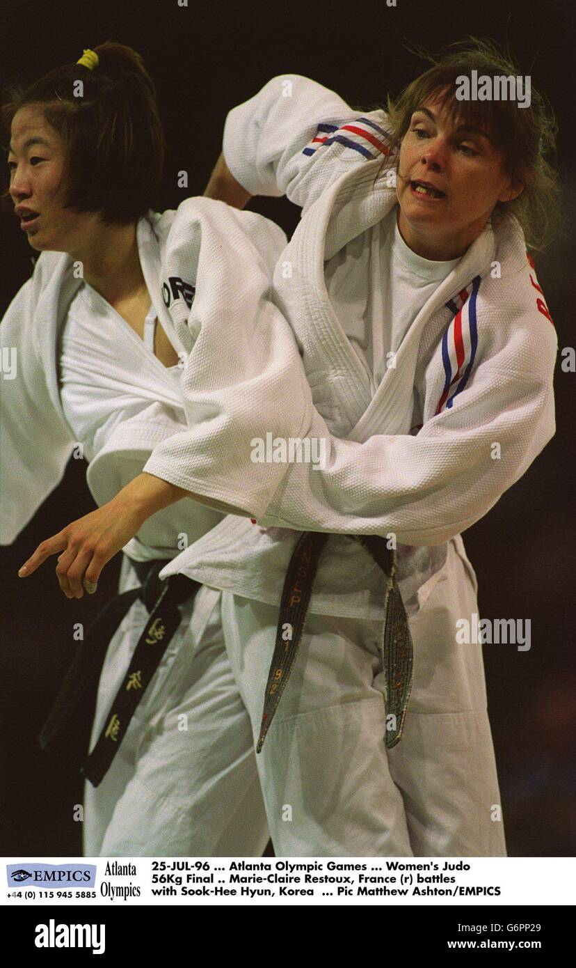 25-JUL-96. Atlanta Olympic Games. Women's Judo 56Kg Final. Marie-Claire ...
