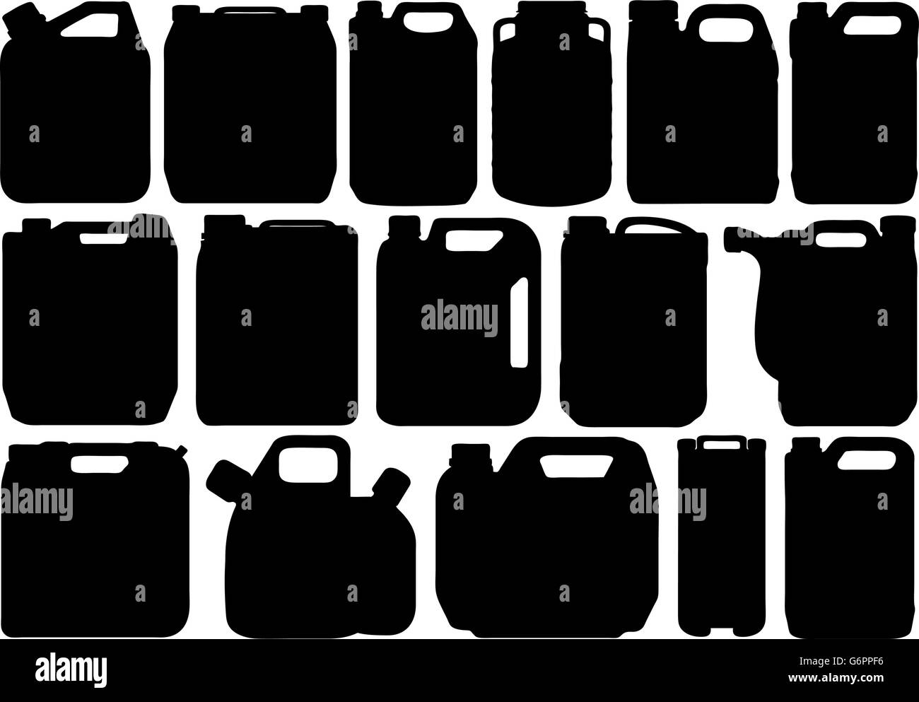 Different types of canisters isolated on white Stock Vector Image & Art
