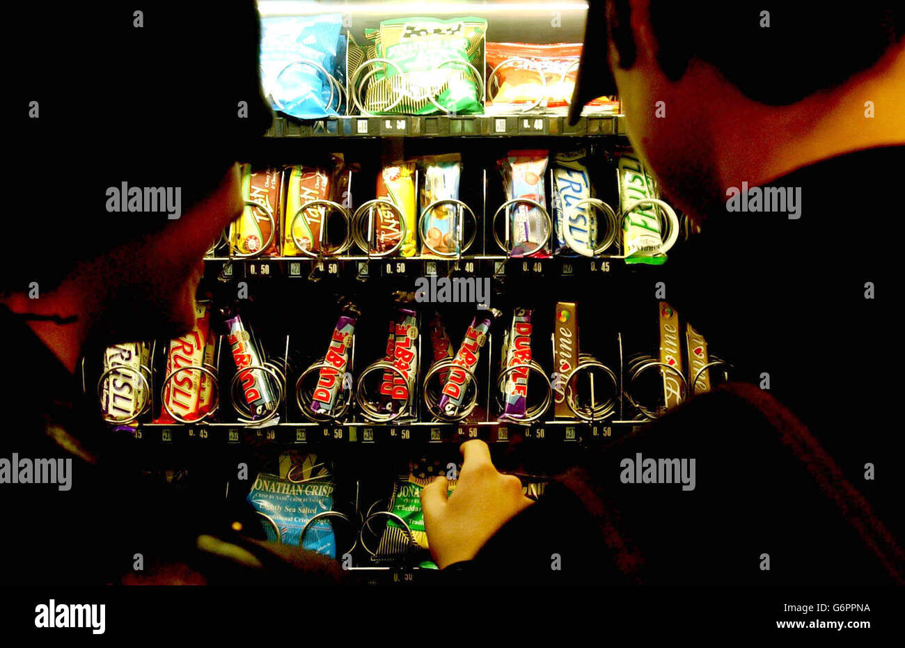 Dunstable 'Green' Vending Machine Stock Photo