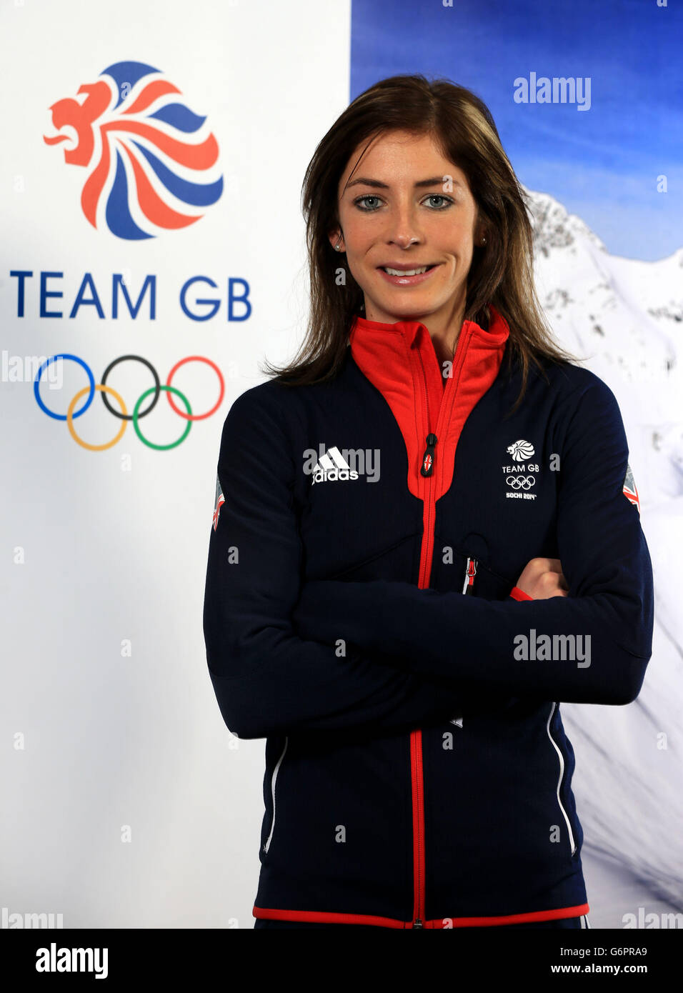 Women's GB Olympic Curling team member Eve Muirhead during the Team GB  kitting session at the adidas Centre, Stockport Stock Photo - Alamy