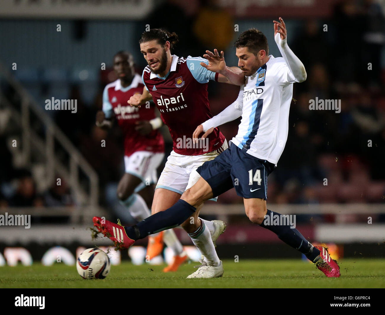 Soccer - Capital One Cup - Semi Final - Second Leg - West Ham United v Manchester City - Upton Park Stock Photo
