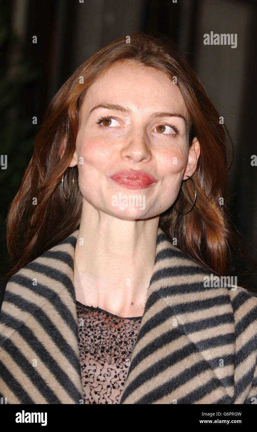 Actress Saffron Burrows arrives for the Sony Ericsson Empire Film