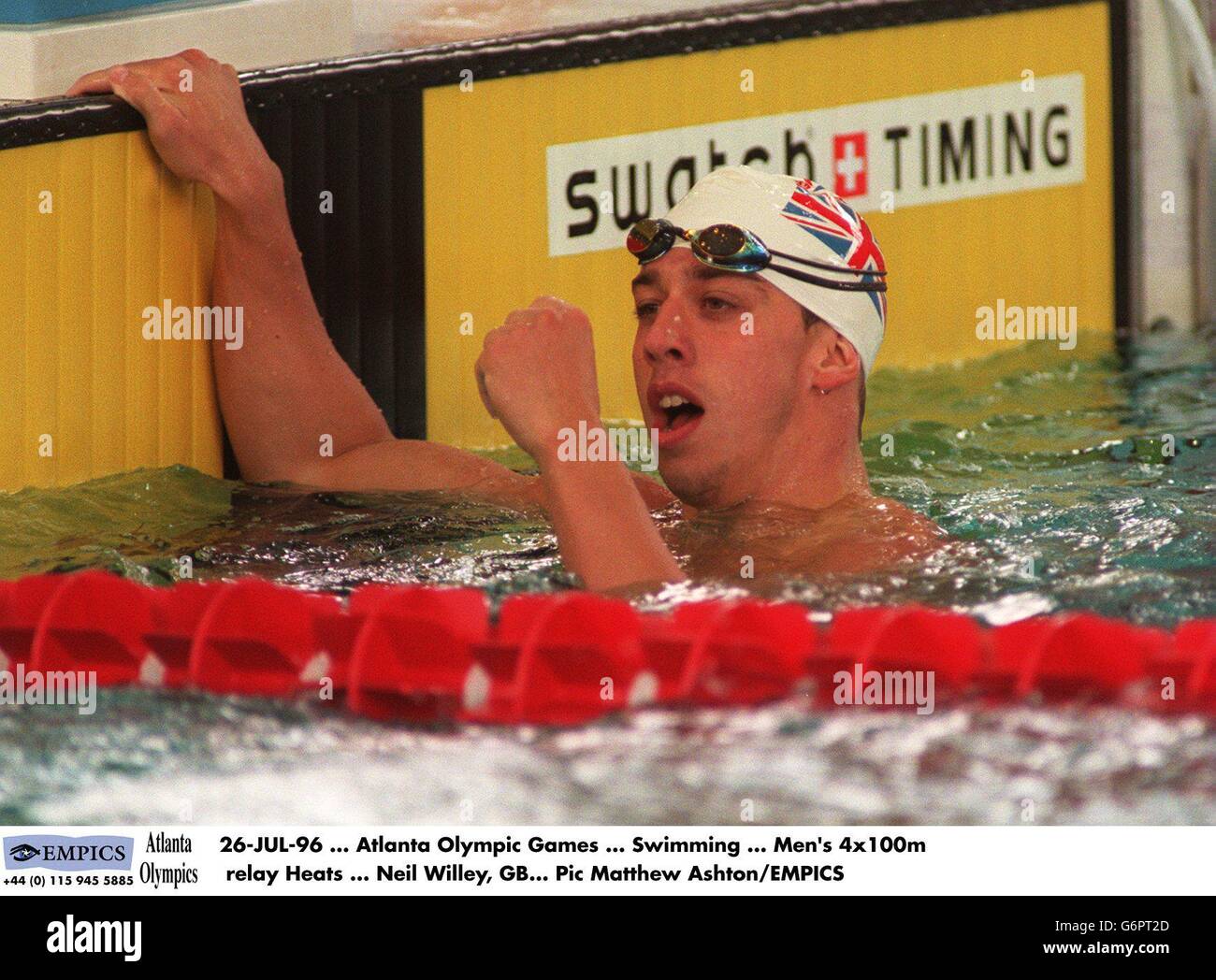 Atlanta Olympic Games.. Swimming Heats Stock Photo Alamy
