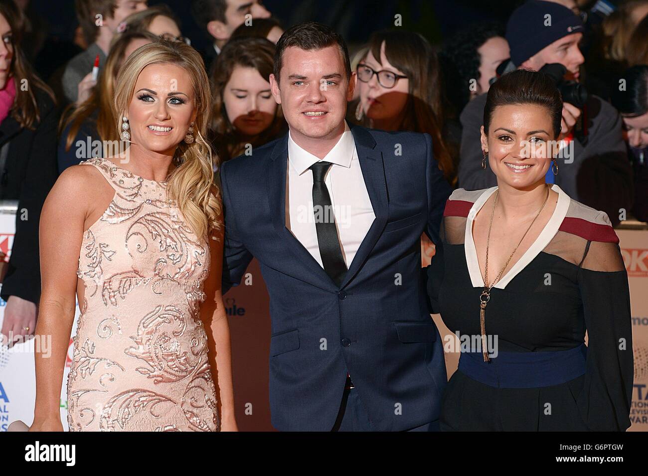 Amanda Woods, Danny O'Carroll and Fiona O'Carroll arriving for the 2014