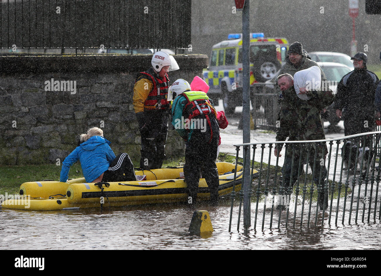 Limerick City flood Stock Photo - Alamy