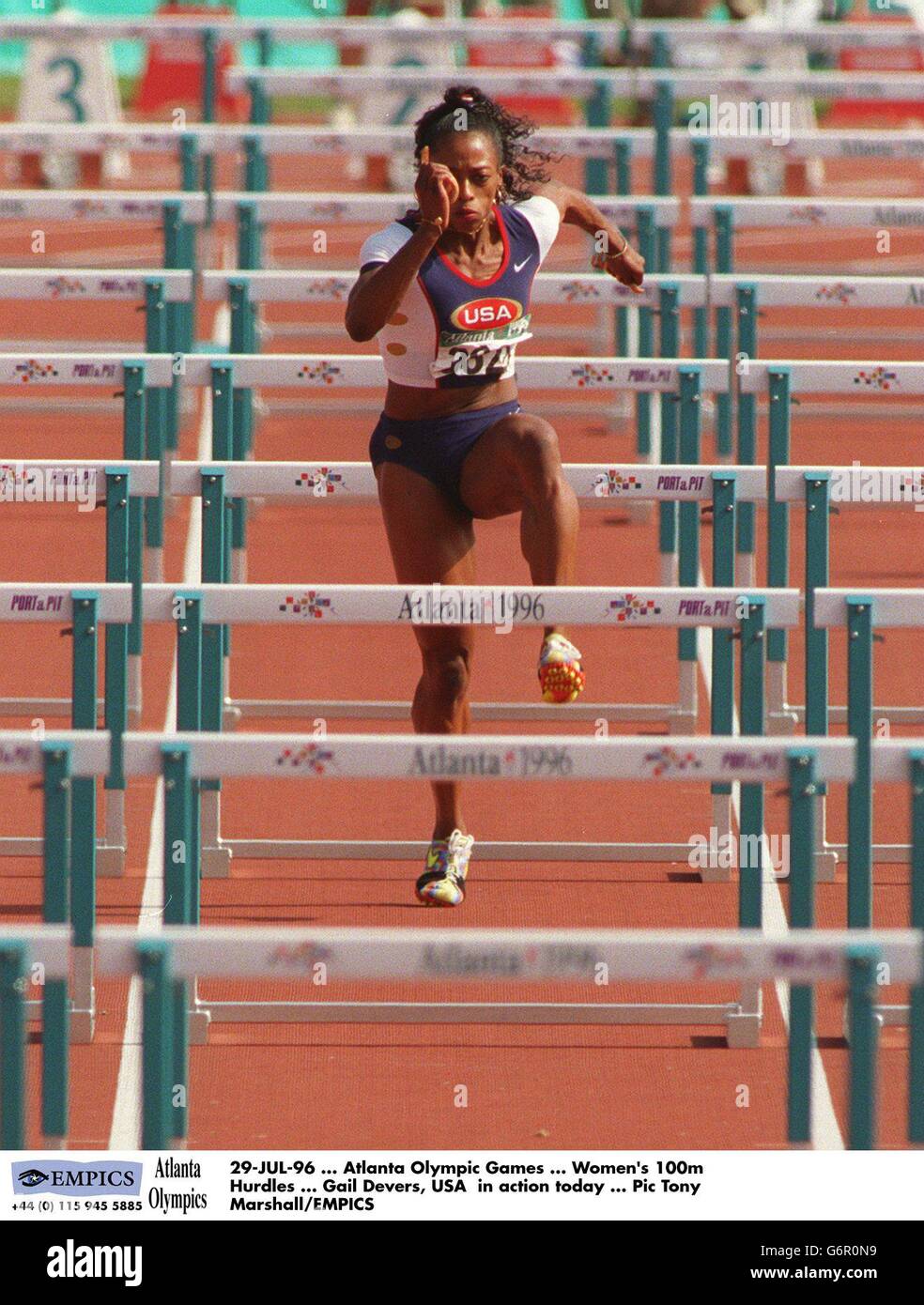 Atlanta Olympic Games Women's 100m Hurdles Stock Photo Alamy