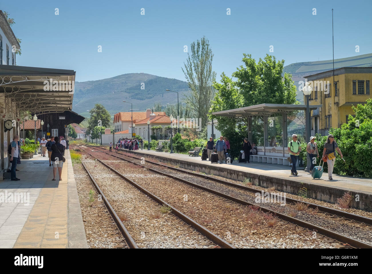 Pinhao village train station, a pretty village located in the Douro