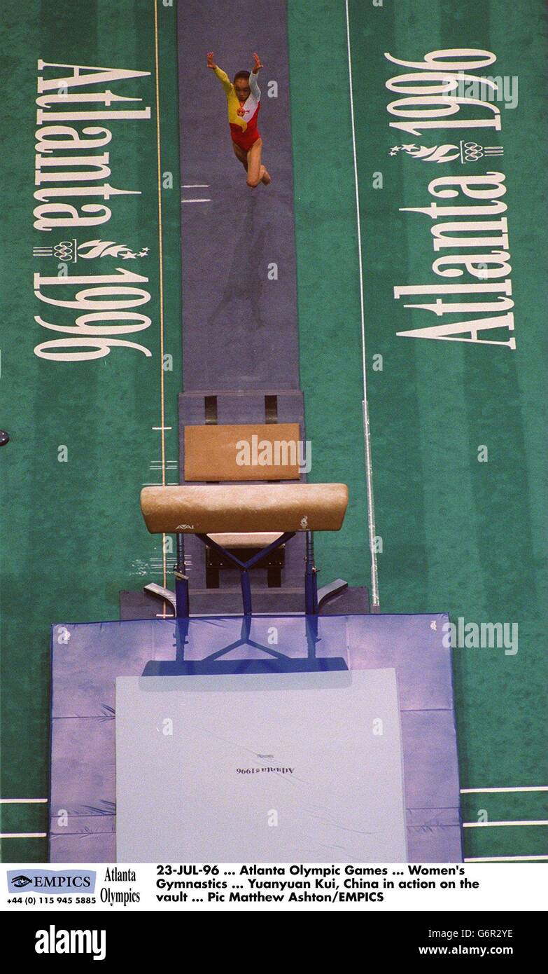 Atlanta Olympic Games... Women's Gymnastics Stock Photo Alamy