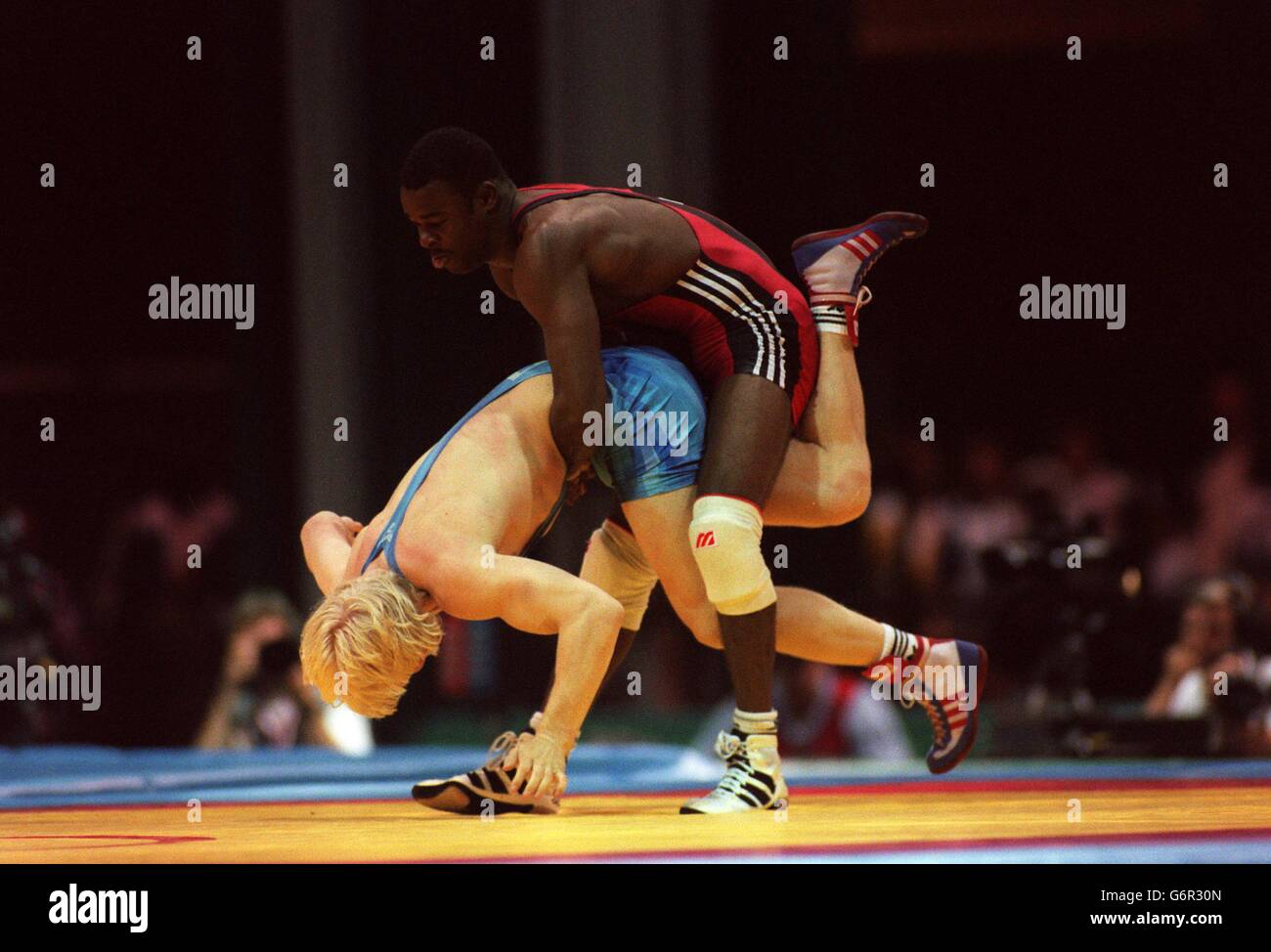 Atlanta Olympic Games, Greco Roman Wrestling Finals Stock Photo Alamy