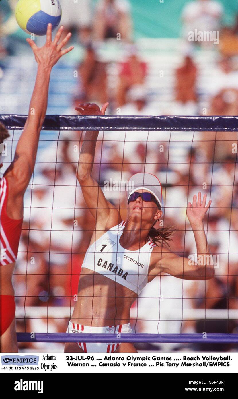 Atlanta Olympic Games Beach Volleyball High Resolution Stock