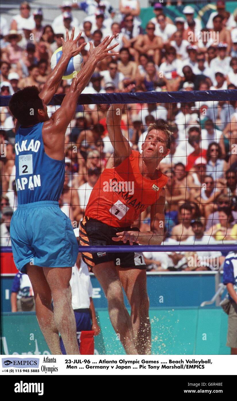 23JUL96, Atlanta Olympic Games, Beach Volleyball, Men, Germany v